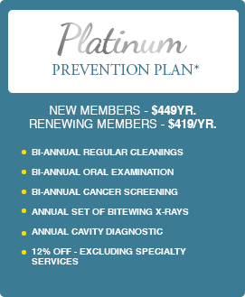 Smile club, Platinum prevention plan details